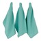 Contemporary Home Living Waffle Weave Recycled Cotton Dish Towels - 26" - Aqua - Set of 6